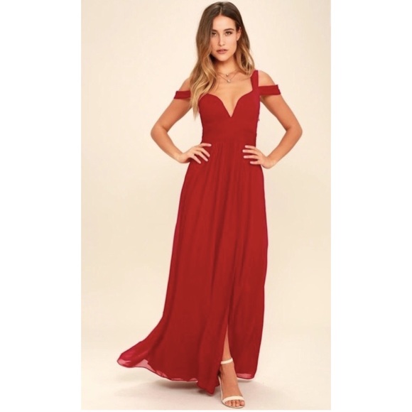 Formal plunge sweetheart off the shoulder dress - Picture 2 of 8